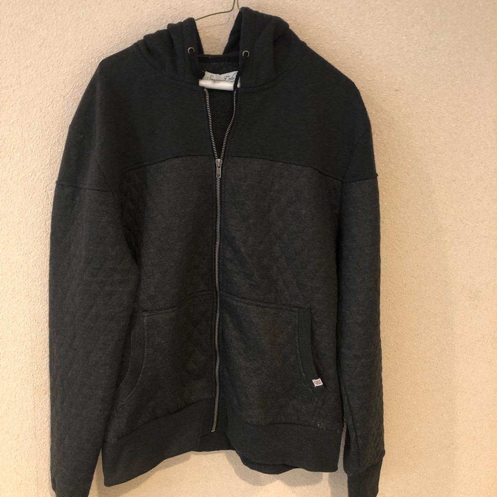 SOVEREIGN CODE LOS ANGELES XL Charcoal Zip Sweatsh